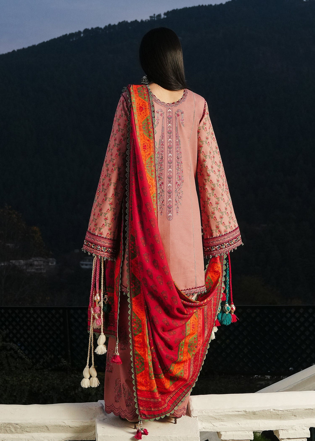 Hussain Rehar | Winter Shawl 24 | Mehr - by - Libasekhas UK - Registered Vendor of : Hussain Rehar - 100% Original Designer Dresss