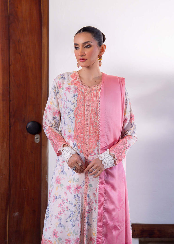Myeesha | Lamhay Luxury Lawn 25 | Nazneen - by - Libasekhas UK - Registered Vendor of : Myeesha - 100% Original Designer Dresss
