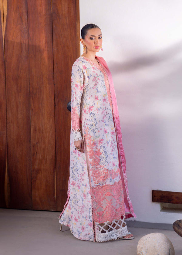 Myeesha | Lamhay Luxury Lawn 25 | Nazneen - by - Libasekhas UK - Registered Vendor of : Myeesha - 100% Original Designer Dresss