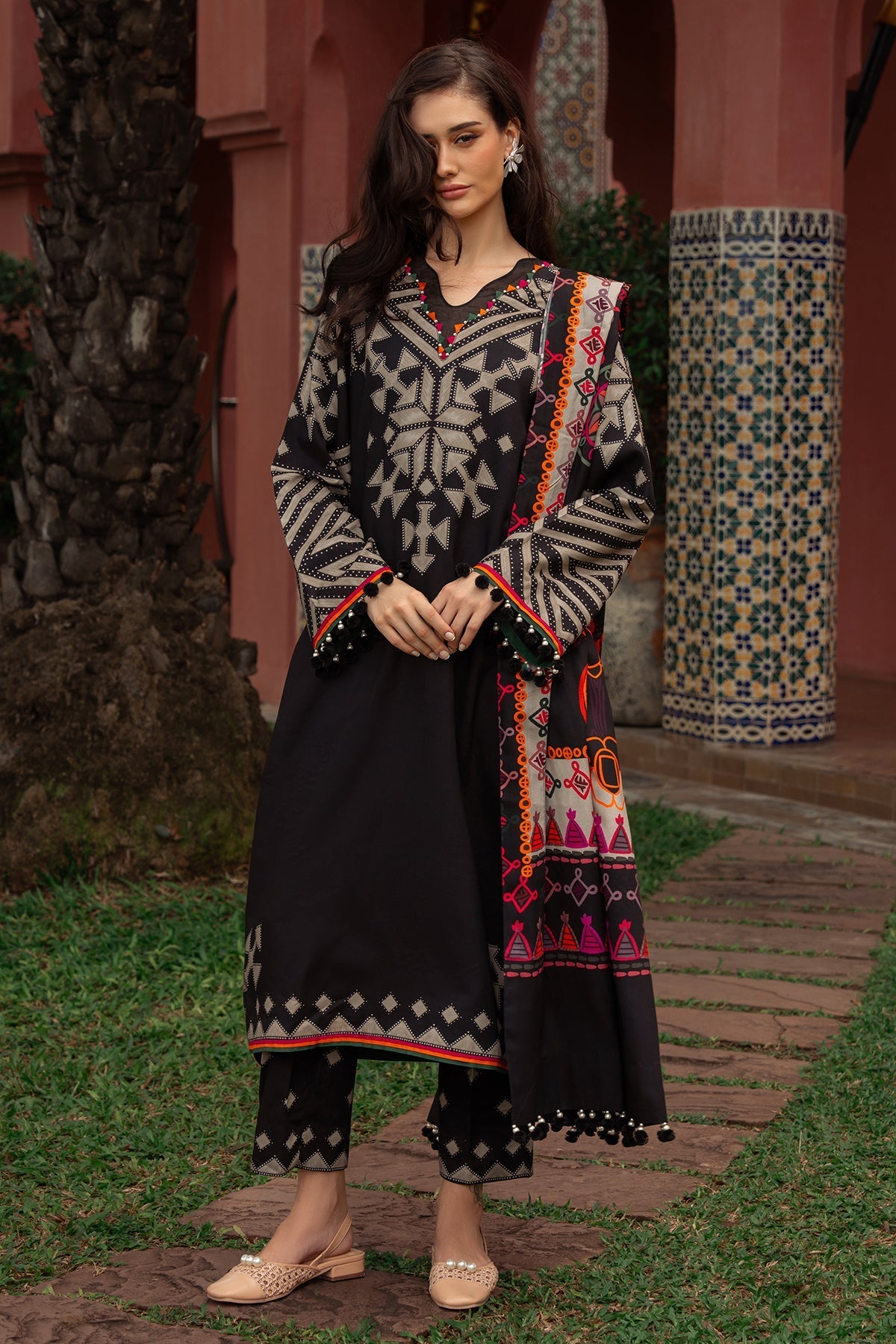 Charizma | C Prints Winter 25 |  3-PC Unstitched Printed Linen Collection CPW5-06 - by Libasekhas UK - Registered Vendor of : Charizma - 100% Original Designer Dress