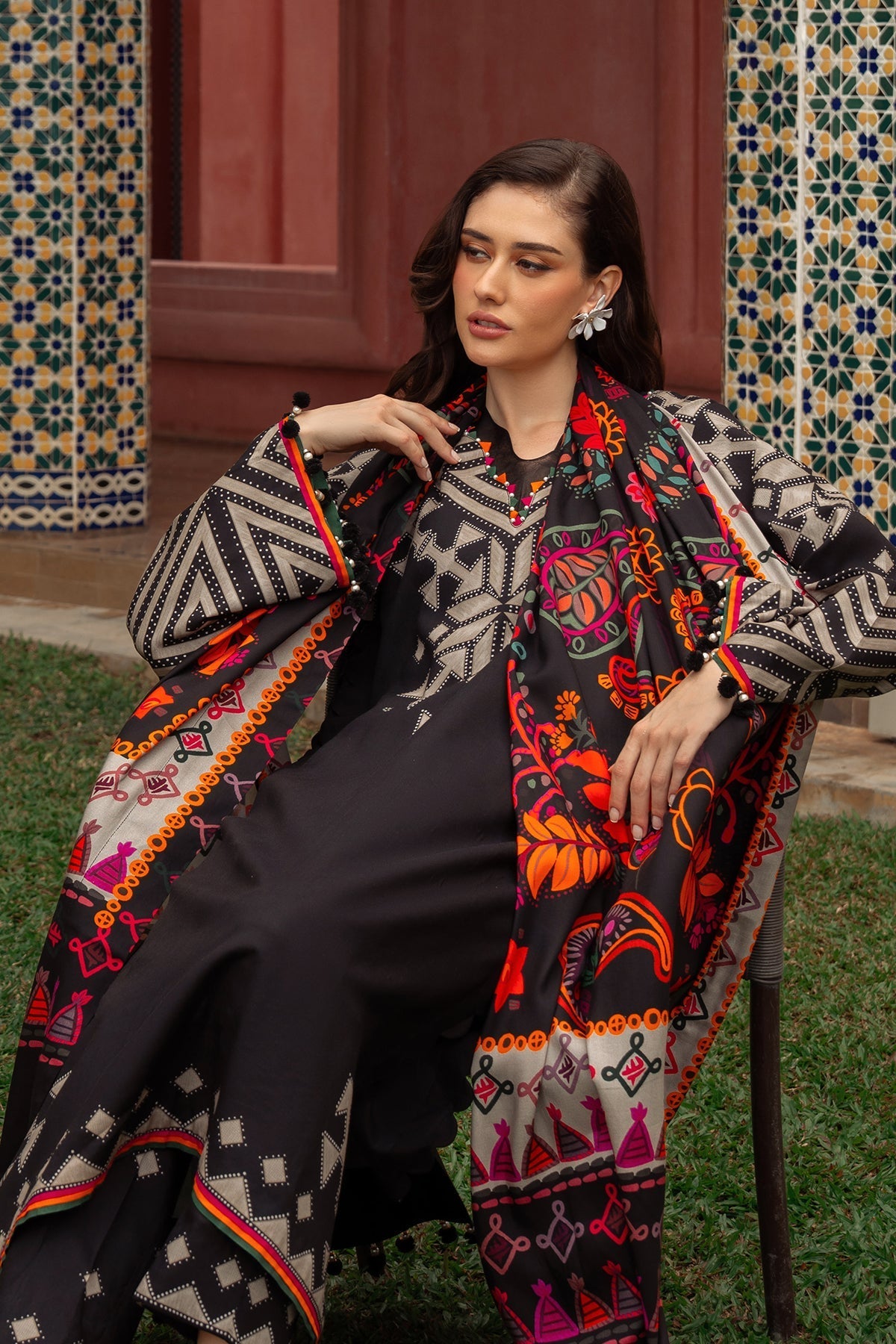 Charizma | C Prints Winter 25 | 3-PC Unstitched Printed Linen Collection  CPW5-06 - LIBASEKHAS UK