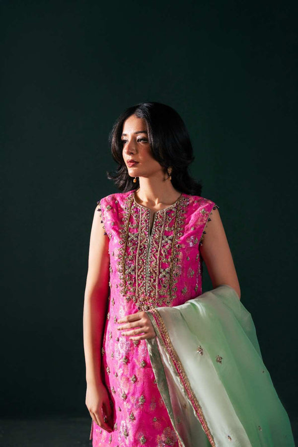 Malook | Dhanak Formals | Cotton Candy - by Libasekhas UK - Registered Vendor of : Malook - 100% Original Designer Dress