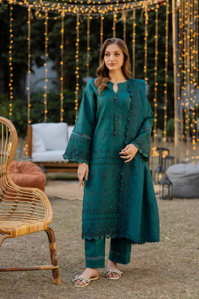Florent | Chikankari Eid 25 | FLC- 8A - by - Libasekhas UK - Registered Vendor of : Florent - 100% Original Designer Dresss