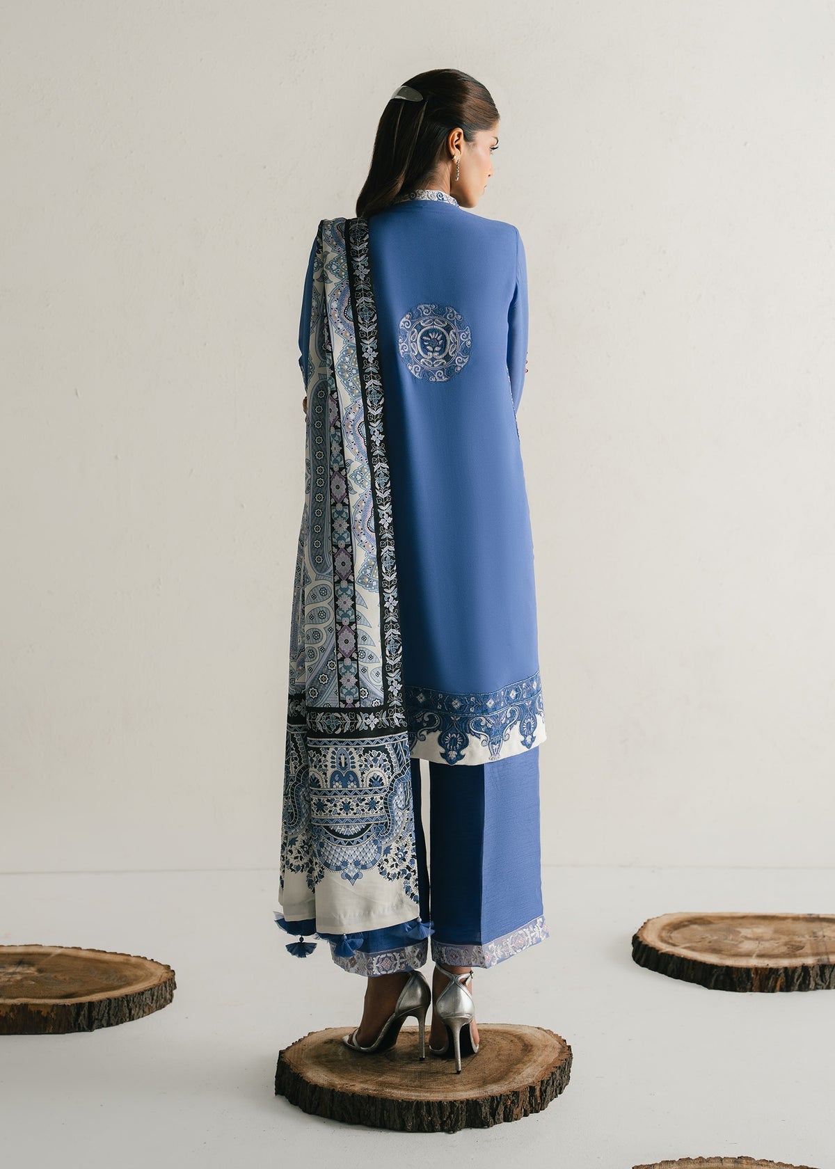 Mahgul | Alea Luxury Pret | Sapphire Mist - by Libasekhas UK - Registered Vendor of : Mahgul - 100% Original Designer Dress