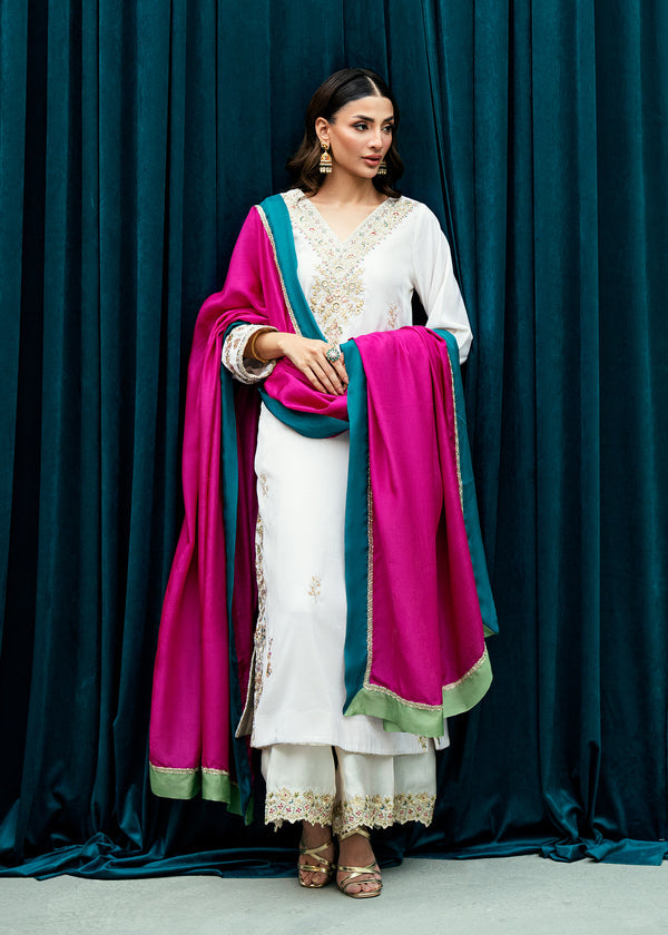 Umsha | Velvet Code | Imperial Ivory - by Libasekhas UK - Registered Vendor of : Umsha - 100% Original Designer Dress