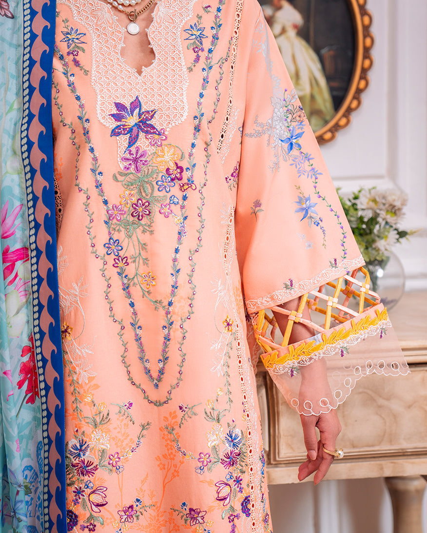 Roheenaz | Aezel Embroidered Cambric | Amal - by Libasekhas UK - Registered Vendor of : Roheenaz - 100% Original Designer Dress