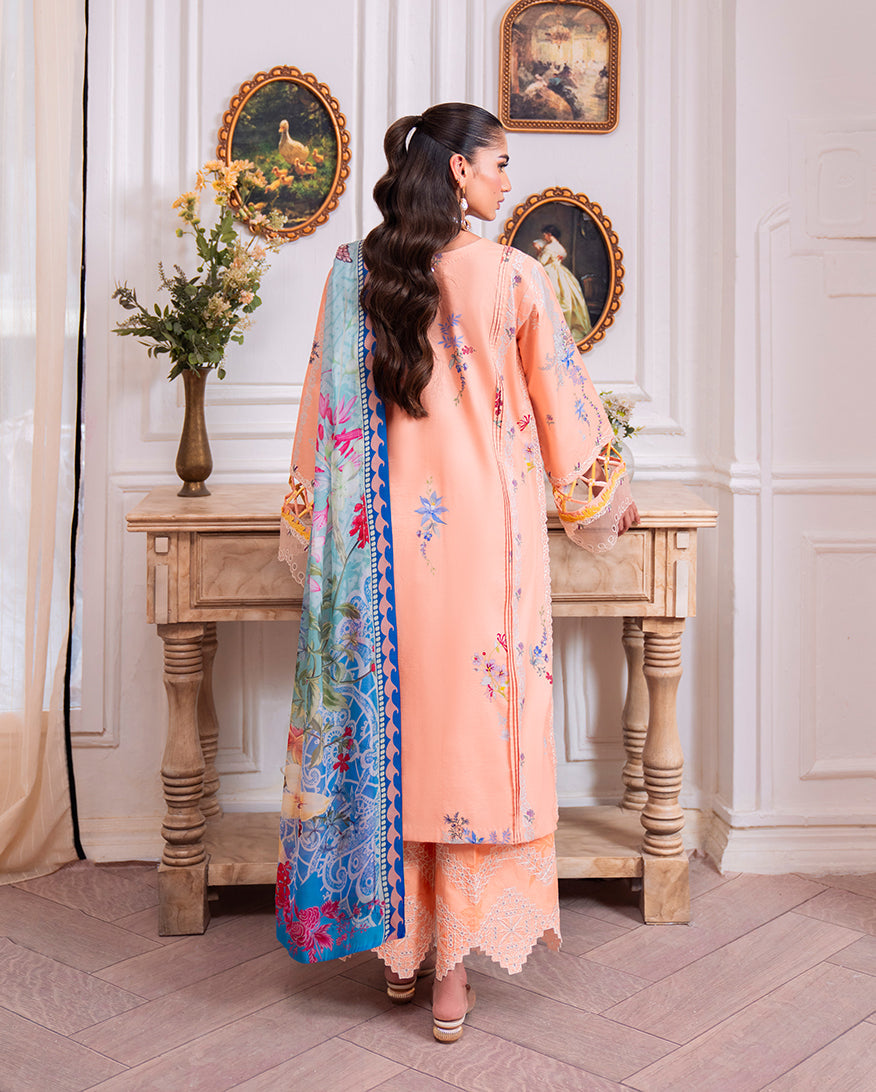 Roheenaz | Aezel Embroidered Cambric | Amal - by Libasekhas UK - Registered Vendor of : Roheenaz - 100% Original Designer Dress