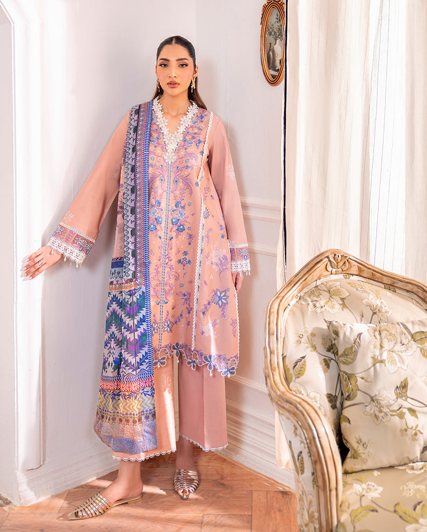 Roheenaz | Aezel Embroidered Cambric | Wareesha - by Libasekhas UK - Registered Vendor of : Roheenaz - 100% Original Designer Dress