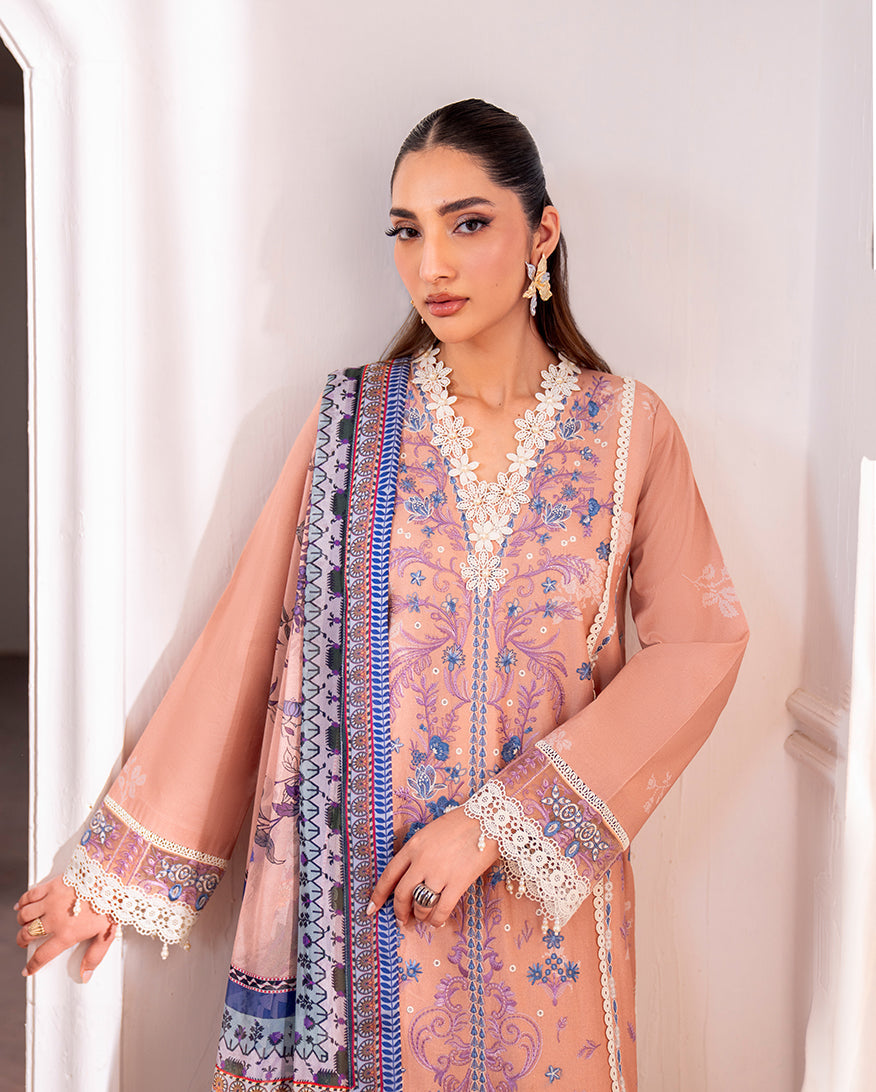 Roheenaz | Aezel Embroidered Cambric | Wareesha - by Libasekhas UK - Registered Vendor of : Roheenaz - 100% Original Designer Dress