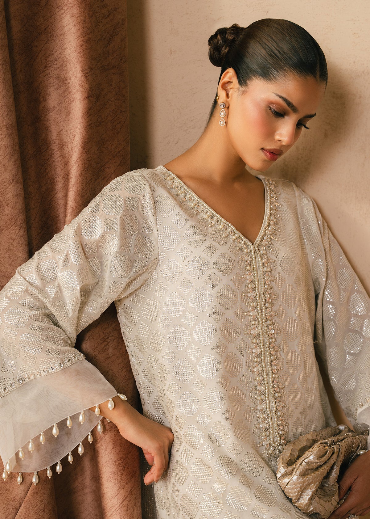 Mahgul | Alea Luxury Pret | Pearl Mirage - by Libasekhas UK - Registered Vendor of : Mahgul - 100% Original Designer Dress