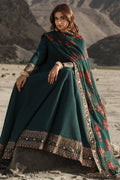 Charizma | Festive Pret | 3 Pcs Stitched Raw Silk Pishwas CMA-6-430-T-Green - by Libasekhas UK - Registered Vendor of : Charizma - 100% Original Designer Dress