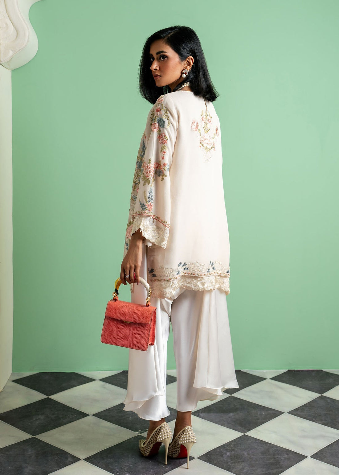 Mahgul | Echoes of Elara | Soft Dust - by - Libasekhas UK - Registered Vendor of : Mahgul - 100% Original Designer Dresss