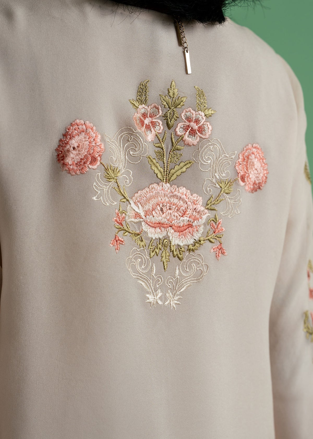Mahgul | Echoes of Elara | Soft Dust - by - Libasekhas UK - Registered Vendor of : Mahgul - 100% Original Designer Dresss