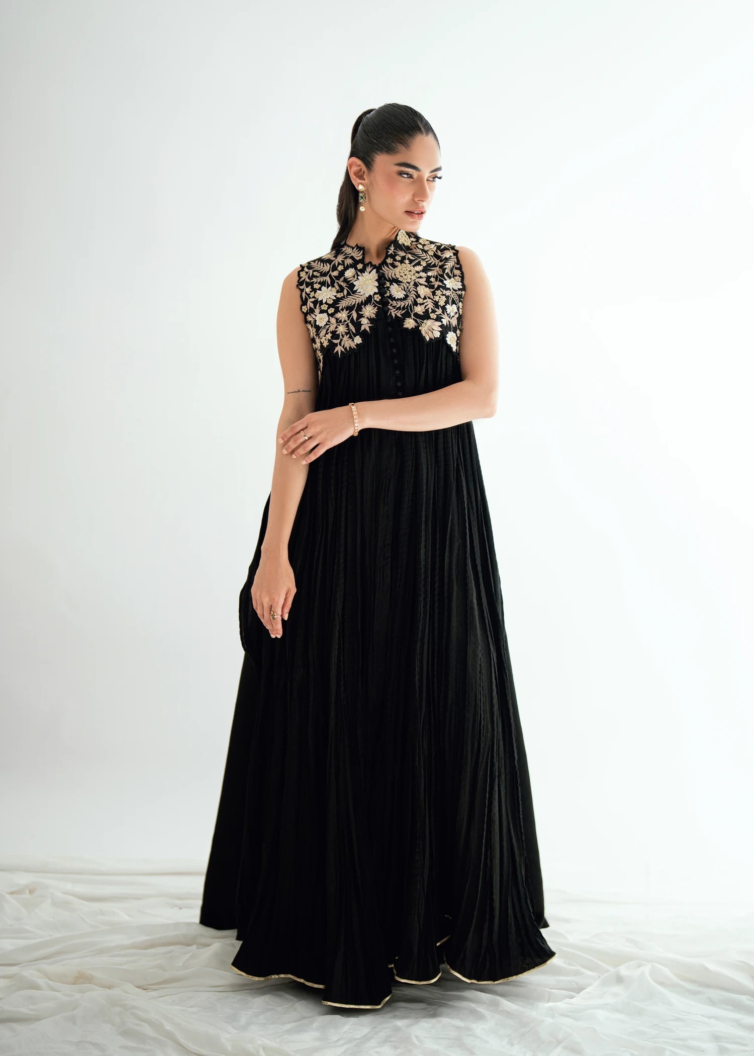 Umsha | Jardin De Luxe |  Onxy Willow - by Libasekhas UK - Registered Vendor of : Umsha - 100% Original Designer Dress