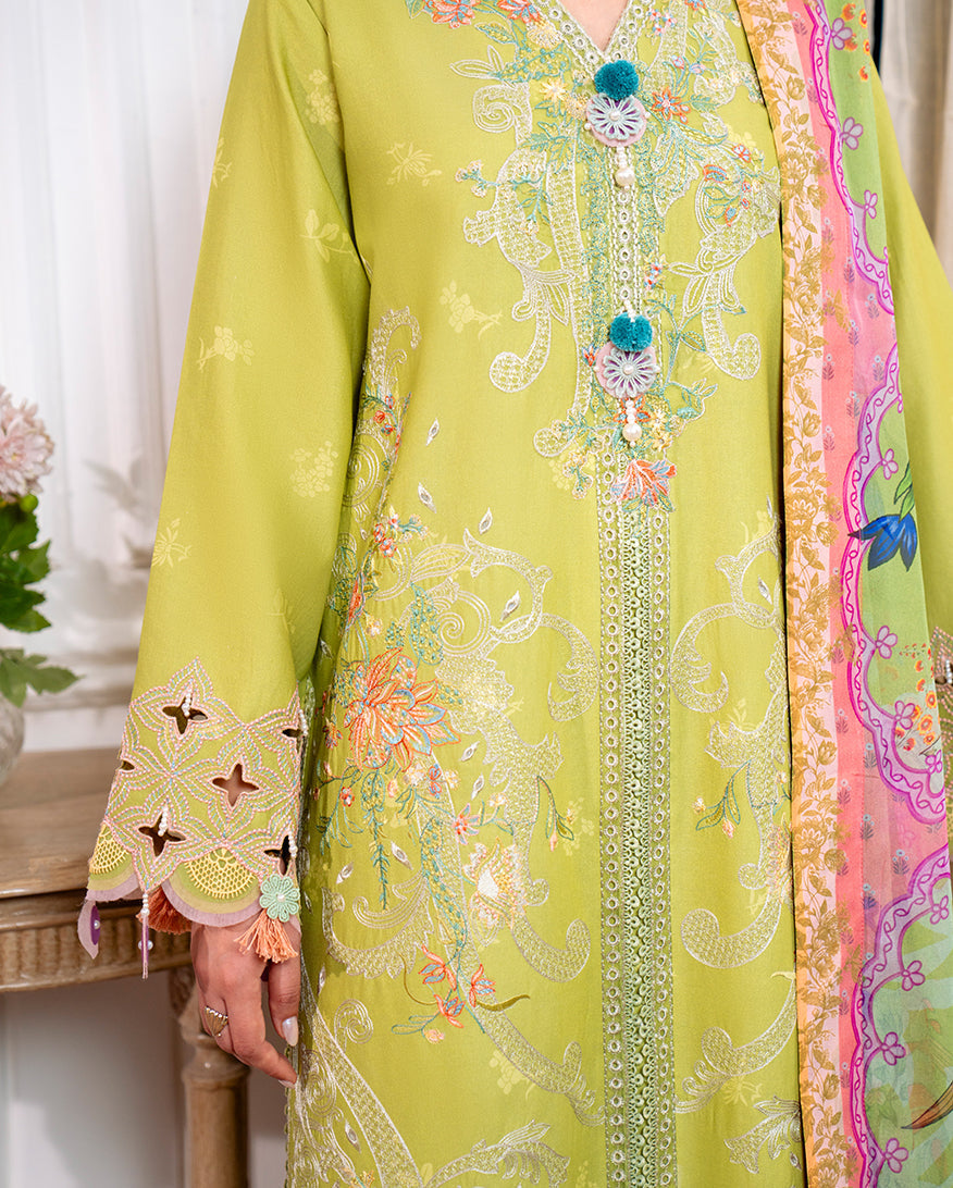 Roheenaz | Aezel Embroidered Cambric | Arven - by Libasekhas UK - Registered Vendor of : Roheenaz - 100% Original Designer Dress