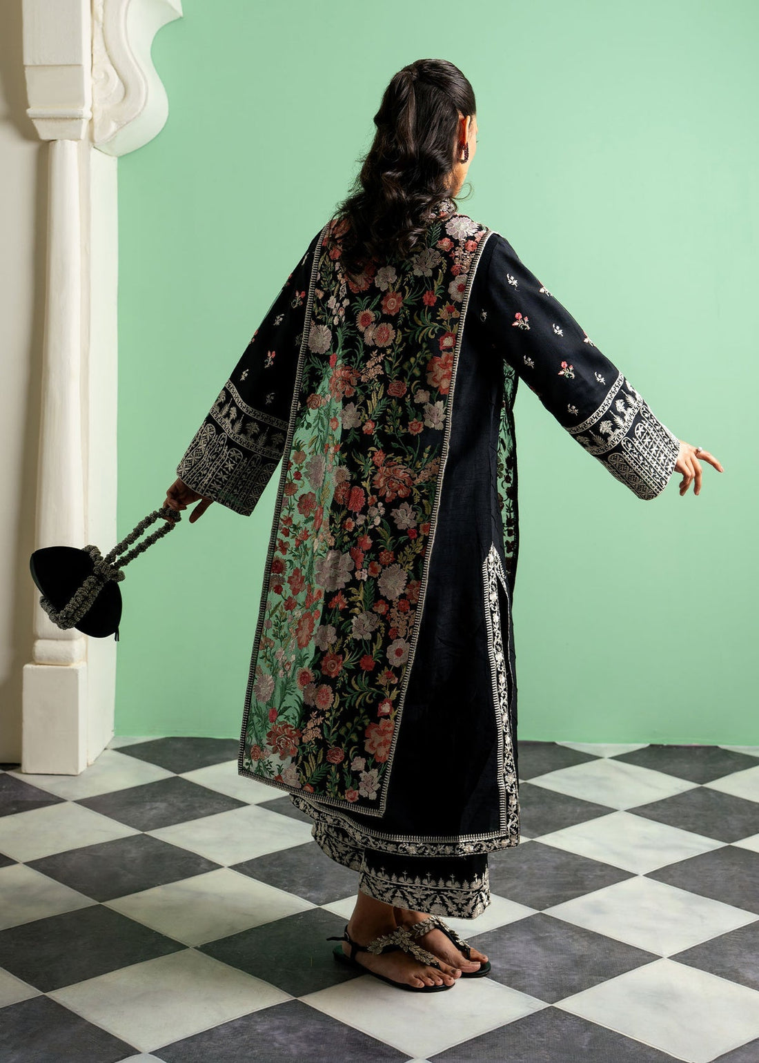 Mahgul | Echoes of Elara | Midnight Meadow - by - Libasekhas UK - Registered Vendor of : Mahgul - 100% Original Designer Dresss