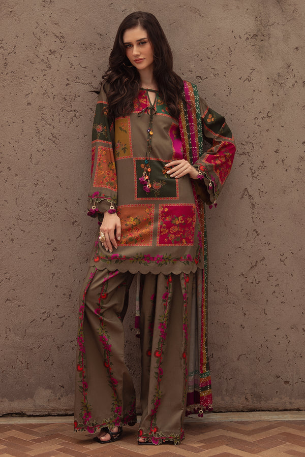 Charizma | C Prints Winter 25 |  3-PC Unstitched Printed Linen Collection CPW5-03 - by Libasekhas UK - Registered Vendor of : Charizma - 100% Original Designer Dress