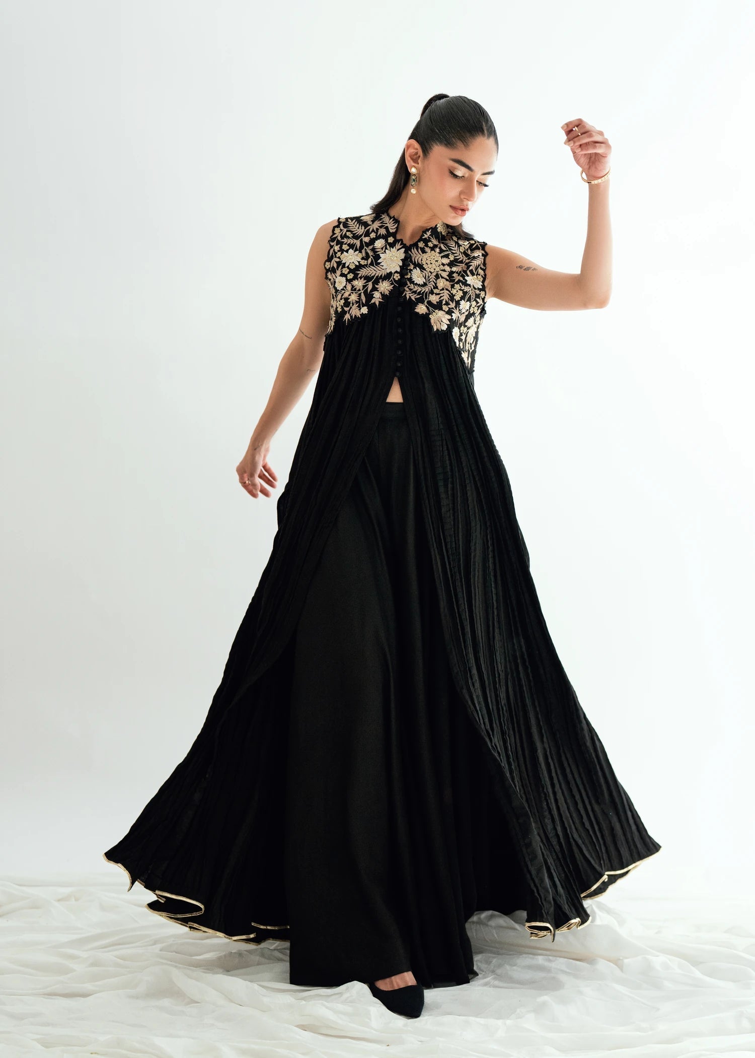 Umsha | Jardin De Luxe |  Onxy Willow - by Libasekhas UK - Registered Vendor of : Umsha - 100% Original Designer Dress