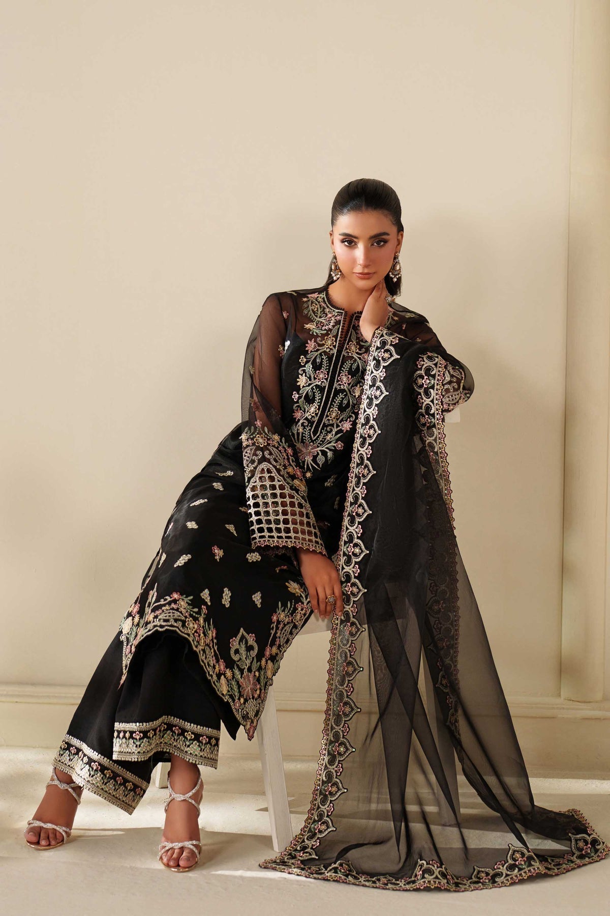 Akbar Aslam | Formal Pret | Noir - by Libasekhas UK - Registered Vendor of : Akbar Aslam - 100% Original Designer Dress