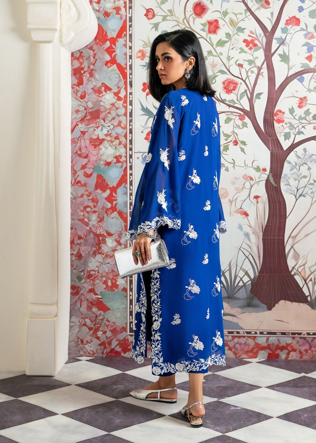 Mahgul | Echoes of Elara | Azure Jewel - by - Libasekhas UK - Registered Vendor of : Mahgul - 100% Original Designer Dresss