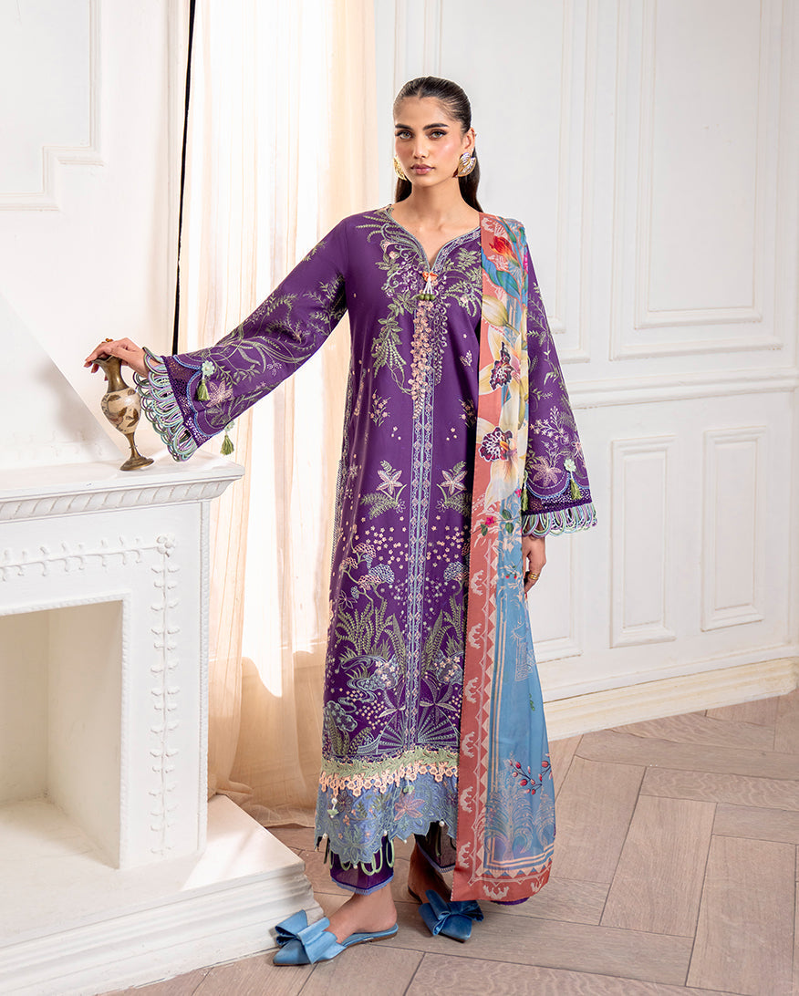 Roheenaz | Aezel Embroidered Cambric | Emaan - by Libasekhas UK - Registered Vendor of : Roheenaz - 100% Original Designer Dress