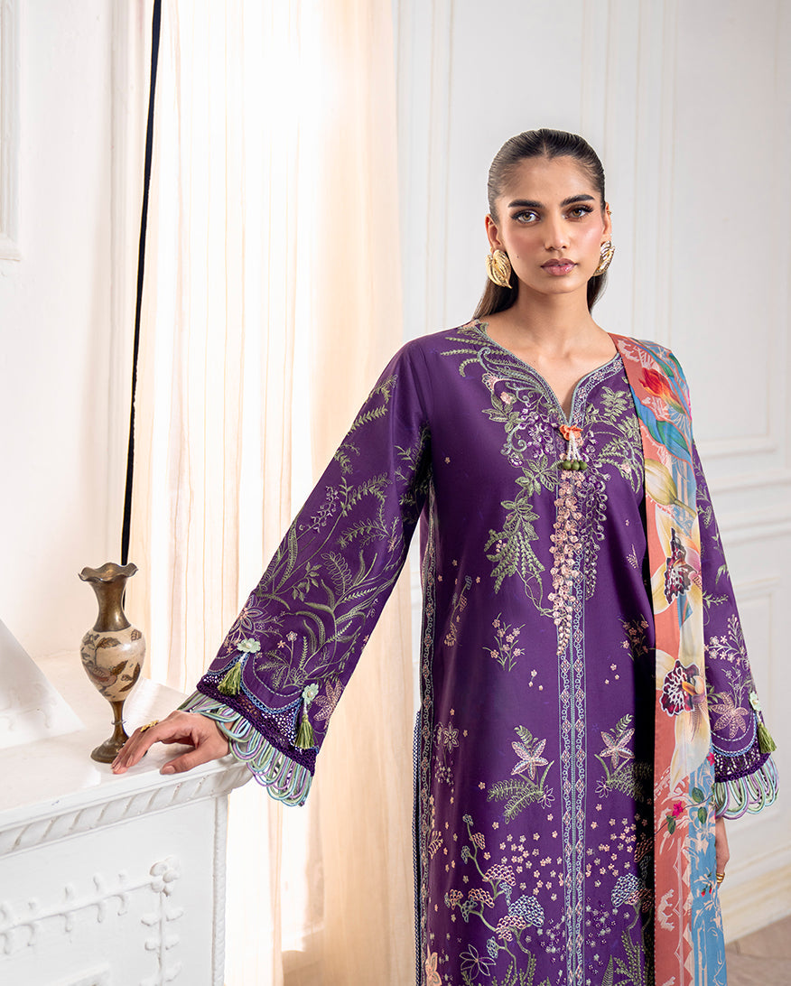 Roheenaz | Aezel Embroidered Cambric | Emaan - by Libasekhas UK - Registered Vendor of : Roheenaz - 100% Original Designer Dress