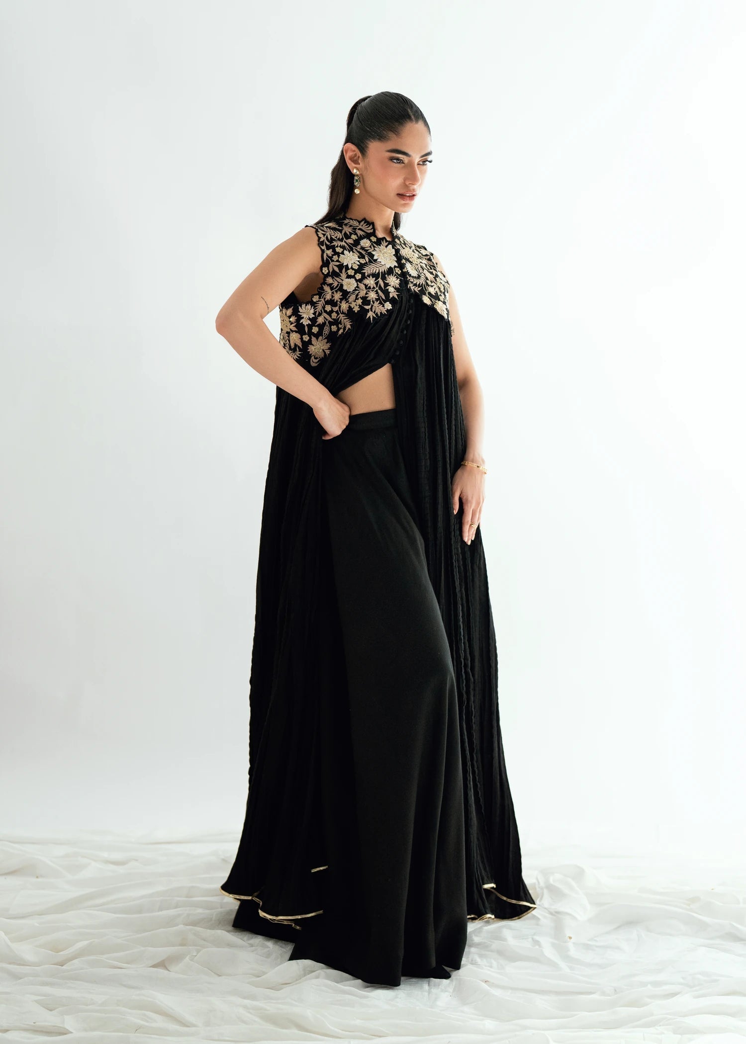 Umsha | Jardin De Luxe |  Onxy Willow - by Libasekhas UK - Registered Vendor of : Umsha - 100% Original Designer Dress