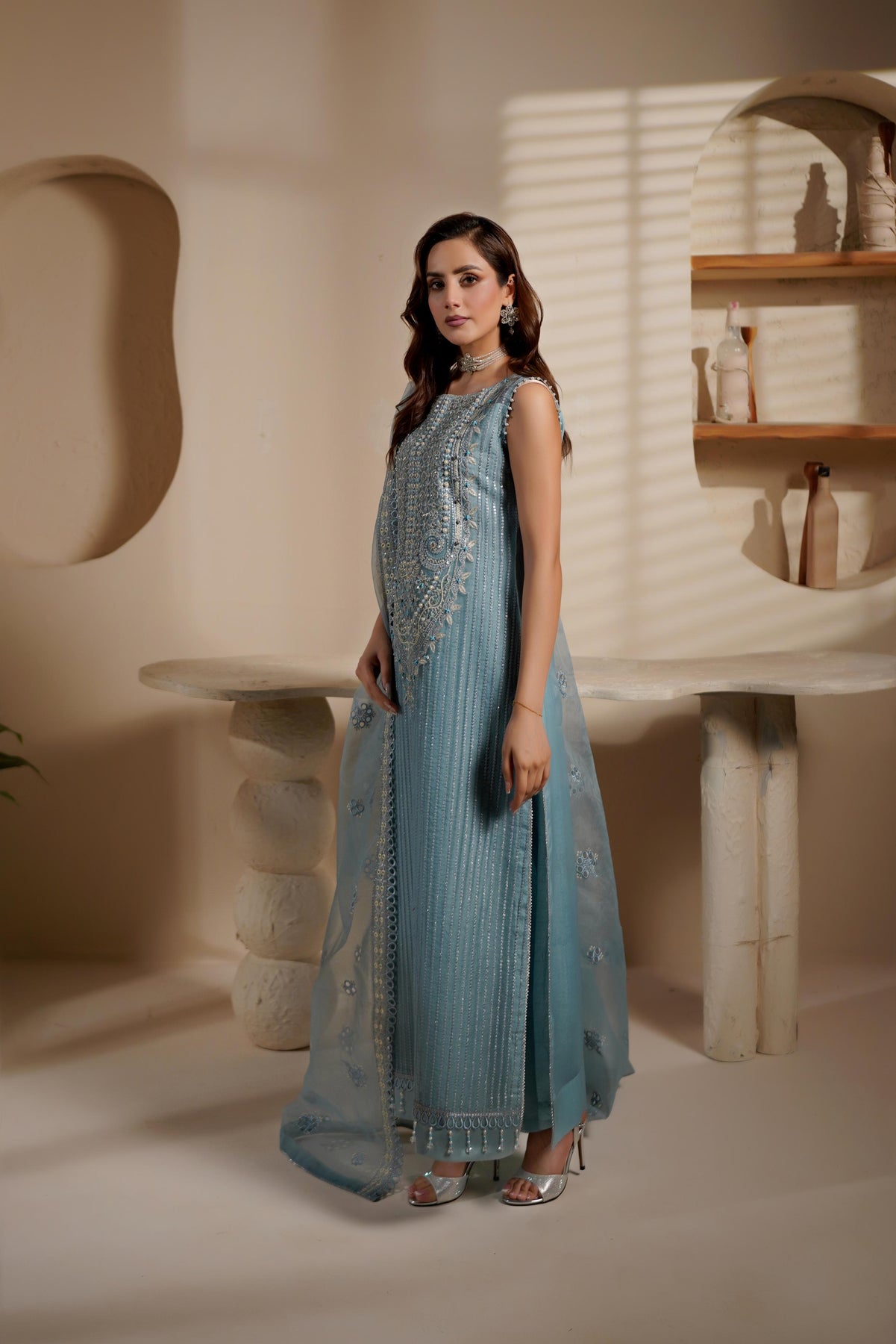 Maryams | Noir Luxe | LATISSA-NOR-1405 - by Libasekhas UK - Registered Vendor of : Maryams - 100% Original Designer Dress