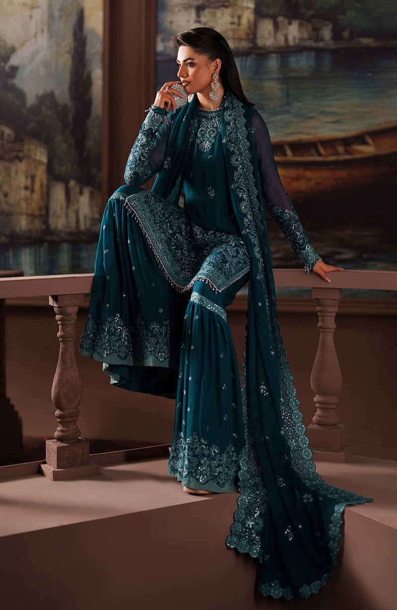 Zarif | Premium Chiffon | ZRF-PRC-03 KATE - by Libasekhas UK - Registered Vendor of : Zarif - 100% Original Designer Dress