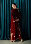 Umsha | Velvet Code | Red Solace - by Libasekhas UK - Registered Vendor of : Umsha - 100% Original Designer Dress