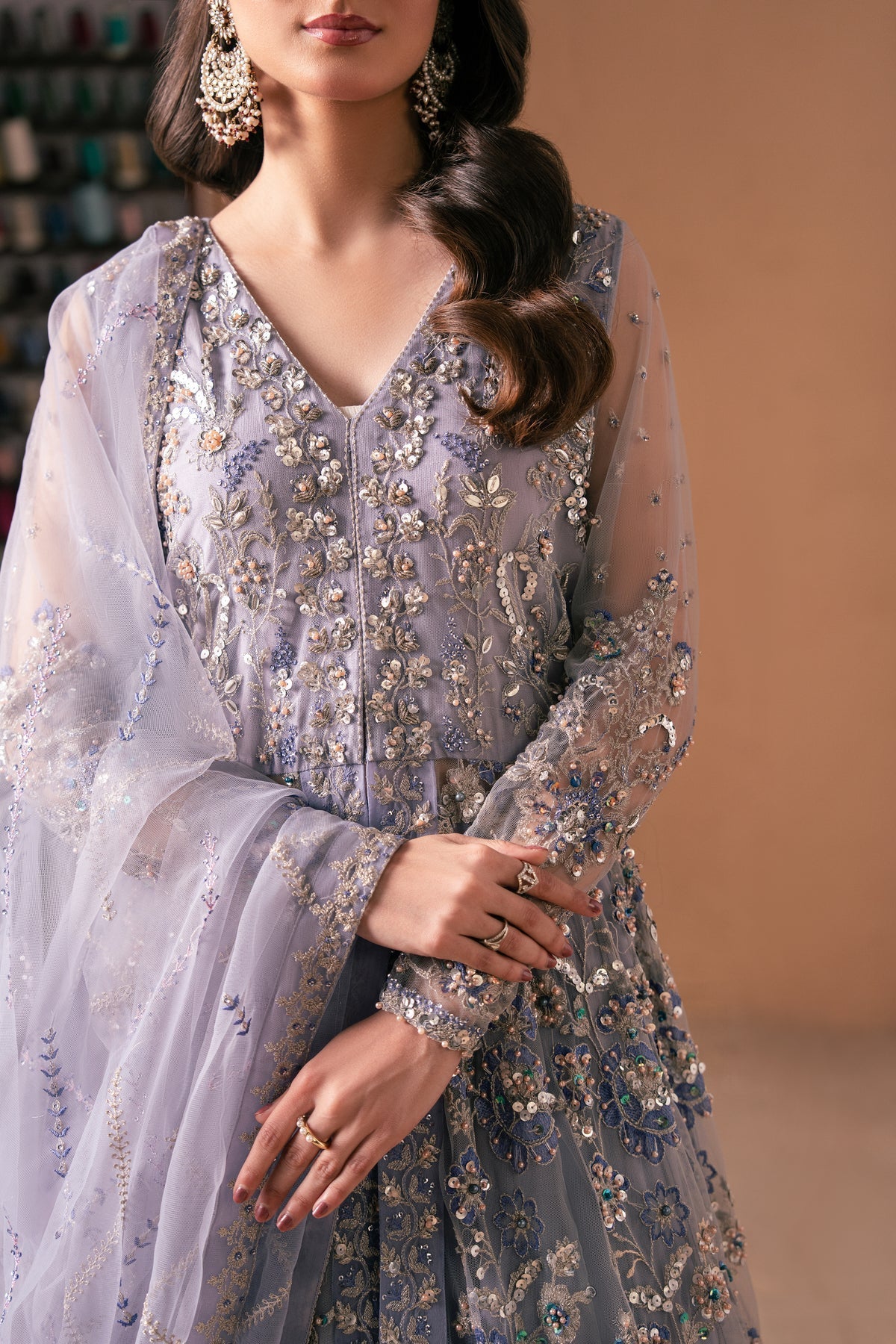 Malook | Rashq e Qamar | Gul - by - Libasekhas UK - Registered Vendor of : Malook - 100% Original Designer Dresss