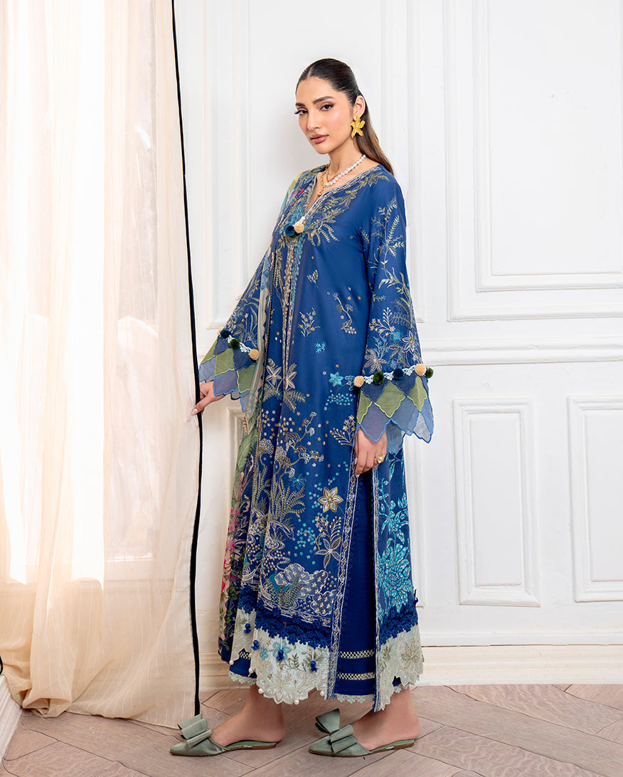 Roheenaz | Aezel Embroidered Cambric | Insha - by Libasekhas UK - Registered Vendor of : Roheenaz - 100% Original Designer Dress