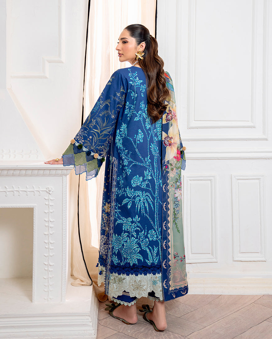 Roheenaz | Aezel Embroidered Cambric | Insha - by Libasekhas UK - Registered Vendor of : Roheenaz - 100% Original Designer Dress