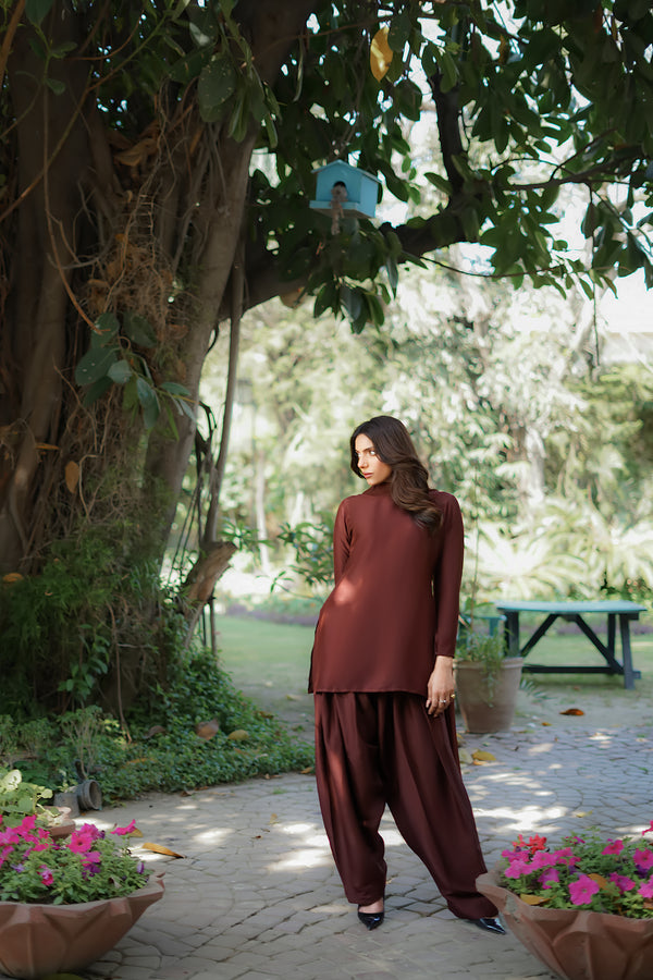 Erum Khan | Nue Pret | Espresso Gloe - by Libasekhas UK - Registered Vendor of : Erum Khan - 100% Original Designer Dress