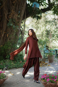 Erum Khan | Nue Pret | Espresso Gloe - by Libasekhas UK - Registered Vendor of : Erum Khan - 100% Original Designer Dress