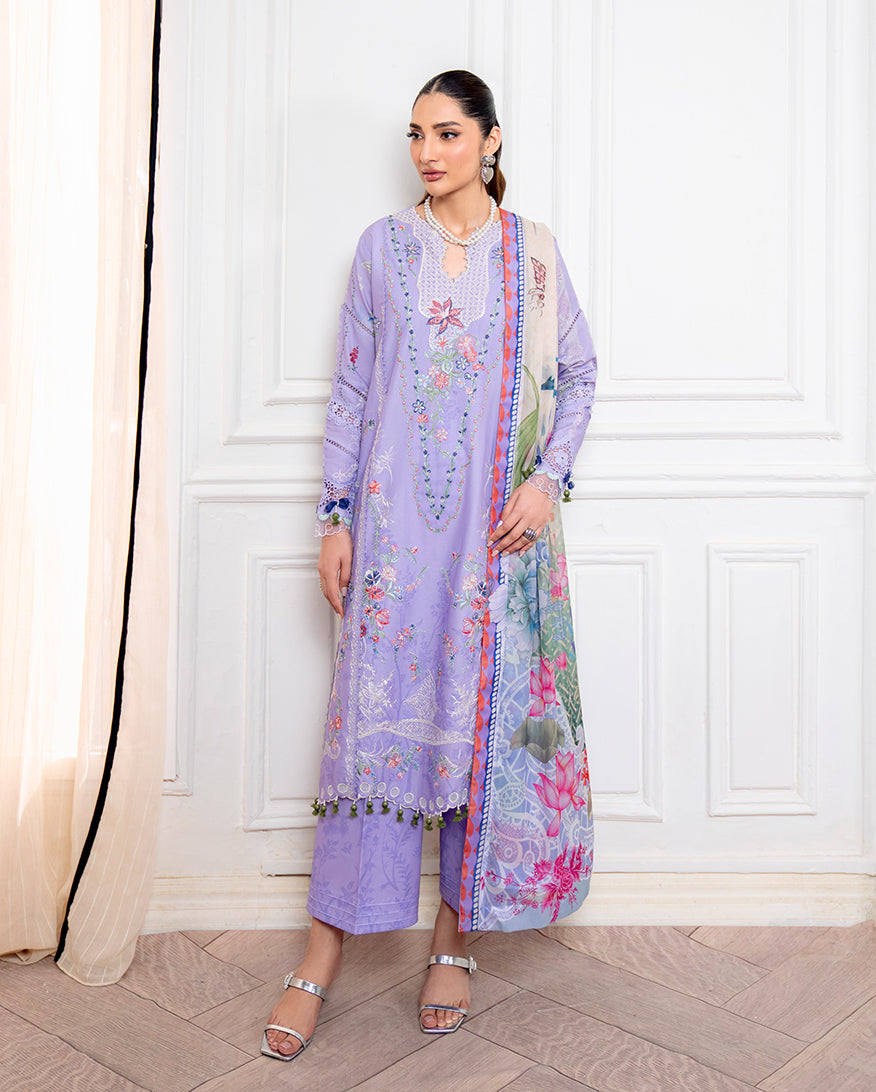 Roheenaz | Aezel Embroidered Cambric | Nivra - by Libasekhas UK - Registered Vendor of : Roheenaz - 100% Original Designer Dress