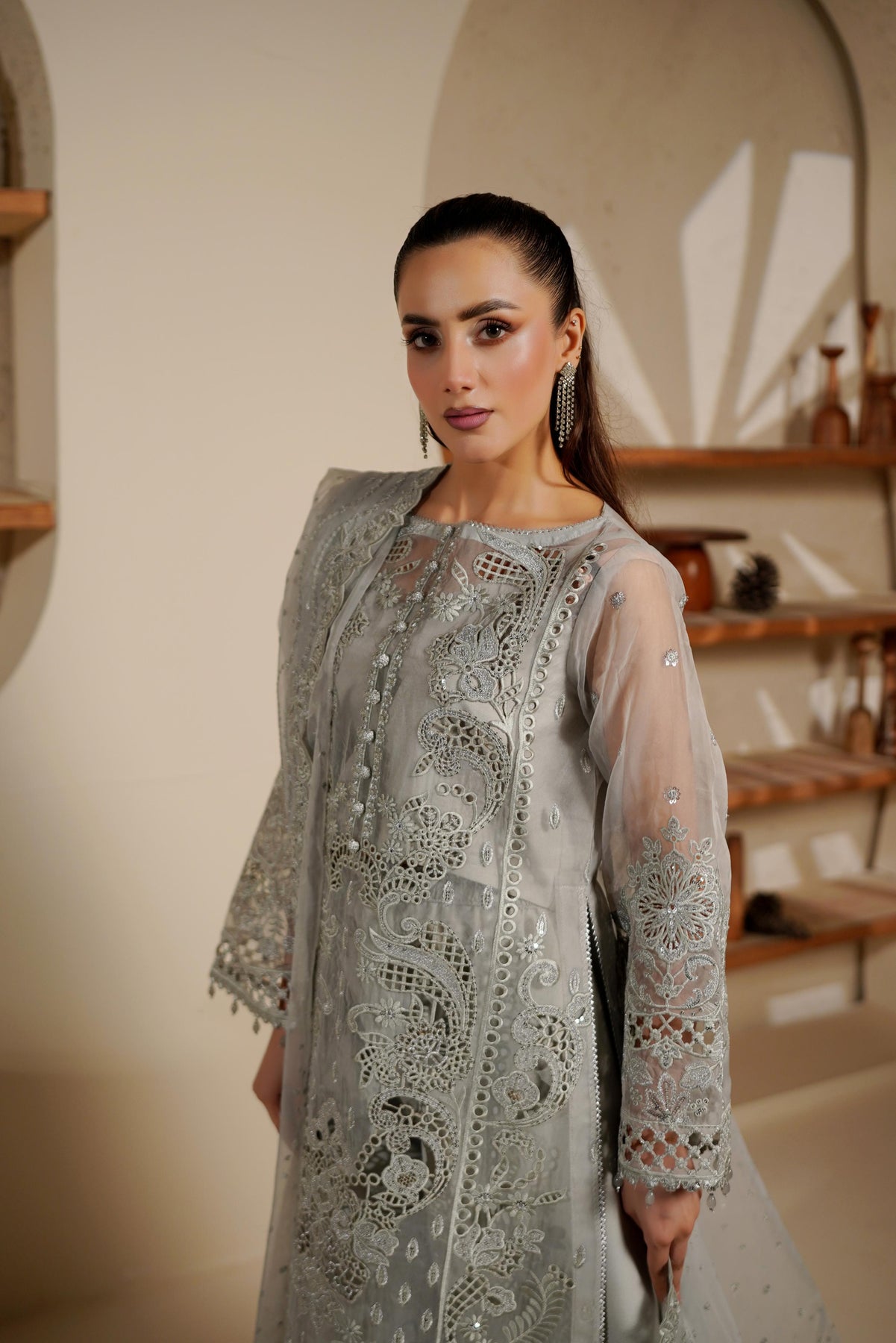 Maryams | Noir Luxe | SHELINA-NOR-1402 - by Libasekhas UK - Registered Vendor of : Maryams - 100% Original Designer Dress