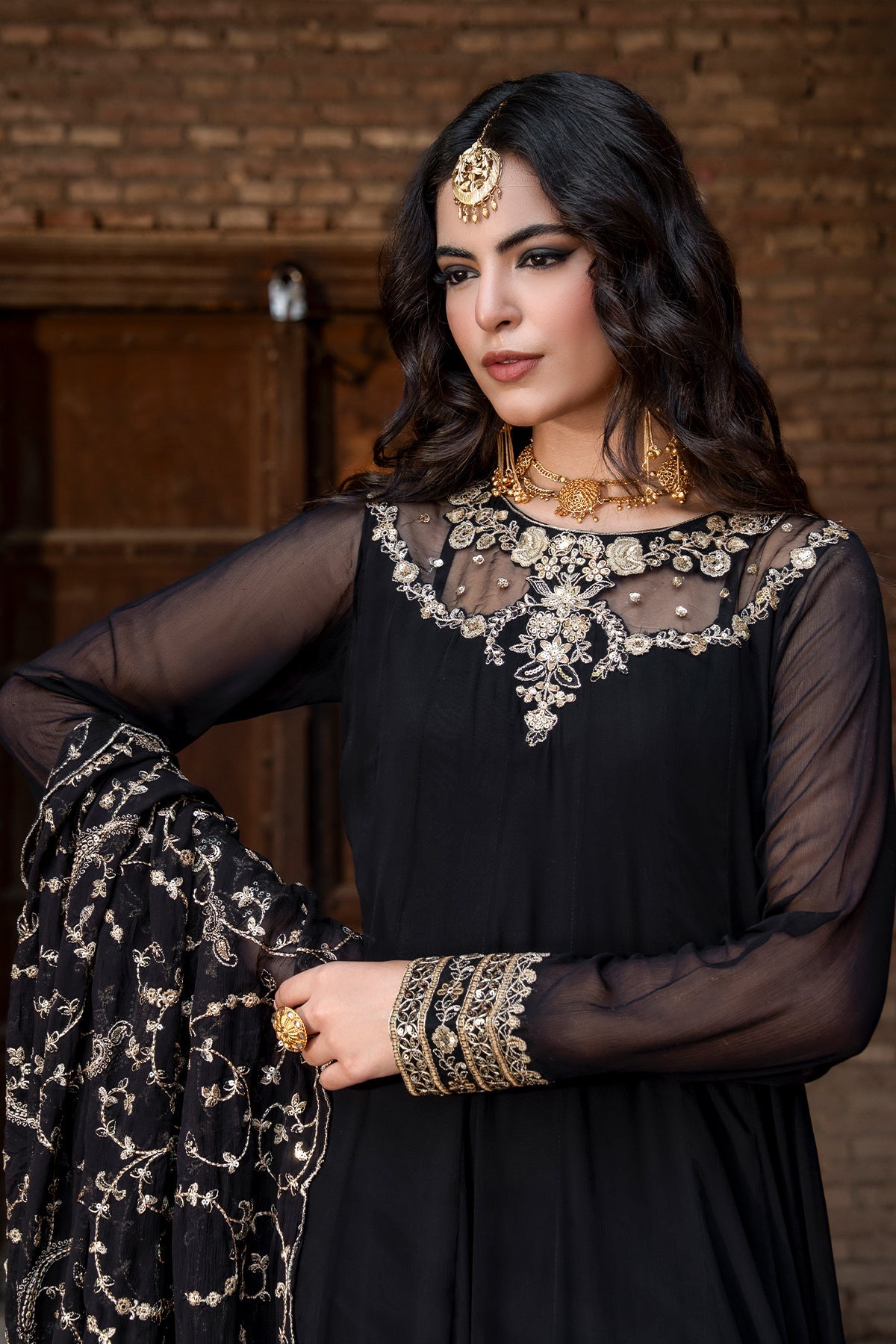 Charizma | Festive Pret | 3-PC Embroidered Chiffon CMA-6-429 - by Libasekhas UK - Registered Vendor of : Charizma - 100% Original Designer Dress