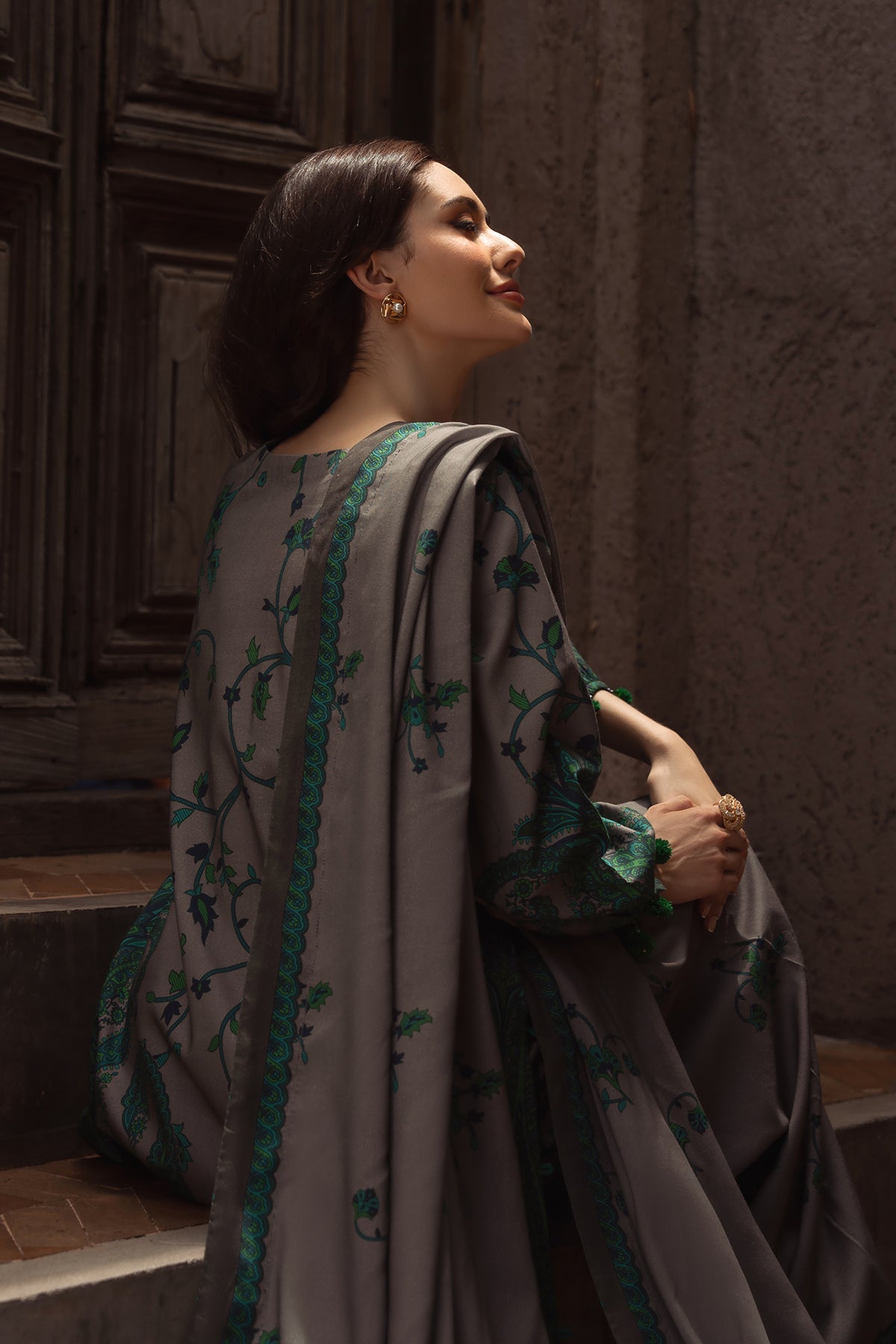 Charizma | C Prints Winter 25 |  3-PC Unstitched Printed Linen Collection CPW5-07 - by Libasekhas UK - Registered Vendor of : Charizma - 100% Original Designer Dress