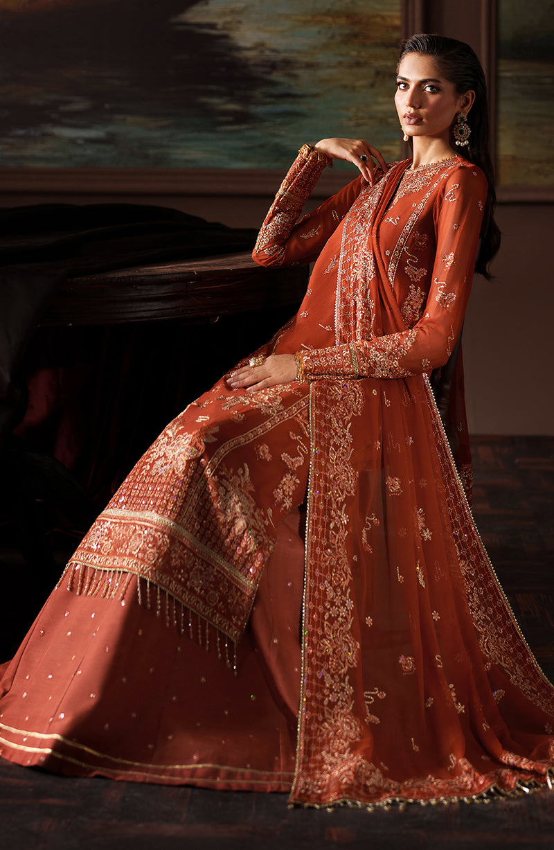 Zarif | Premium Chiffon | ZRF-PRC-07 ELEONORE - by Libasekhas UK - Registered Vendor of : Zarif - 100% Original Designer Dress