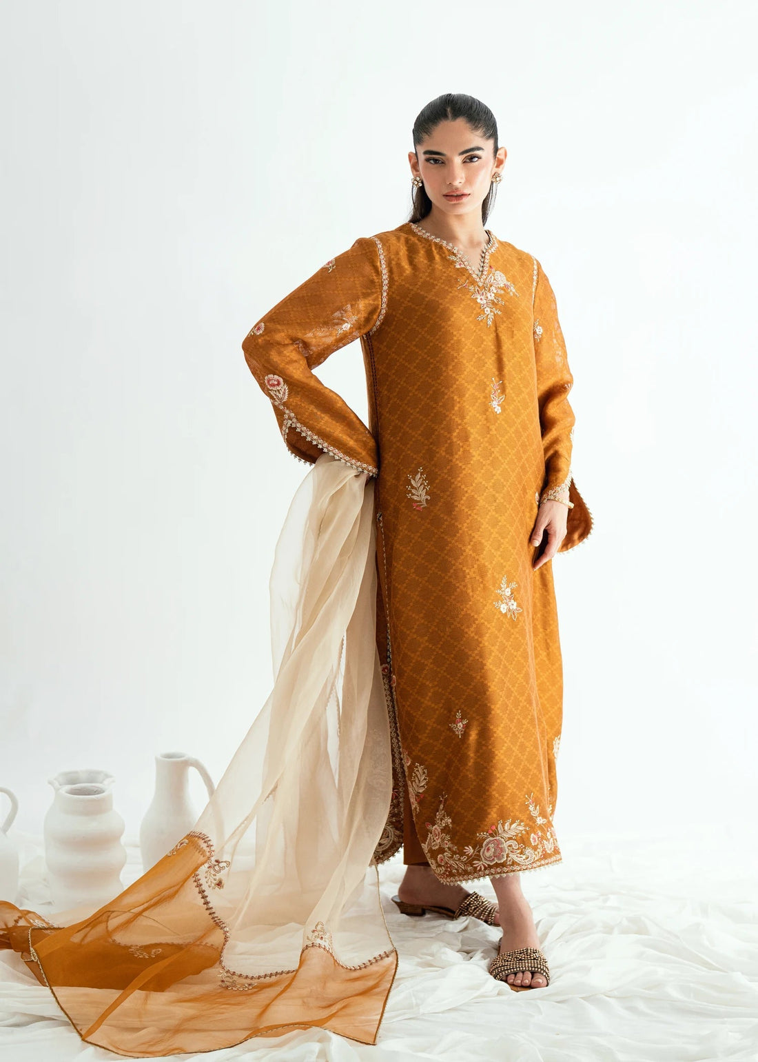 Umsha | Jardin De Luxe | Honey Mist - by Libasekhas UK - Registered Vendor of : Umsha - 100% Original Designer Dress