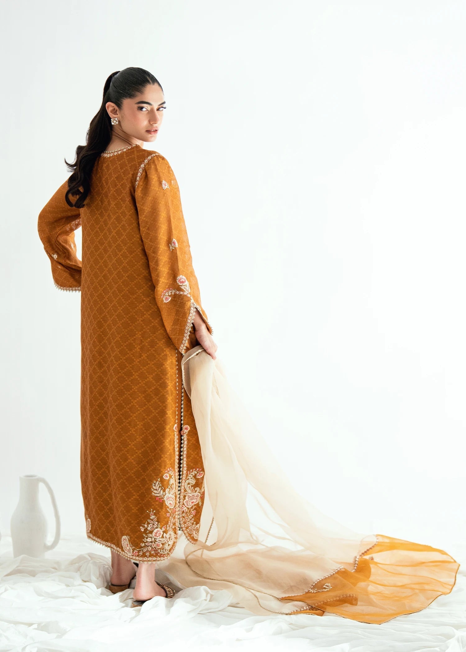 Umsha | Jardin De Luxe | Honey Mist - by Libasekhas UK - Registered Vendor of : Umsha - 100% Original Designer Dress