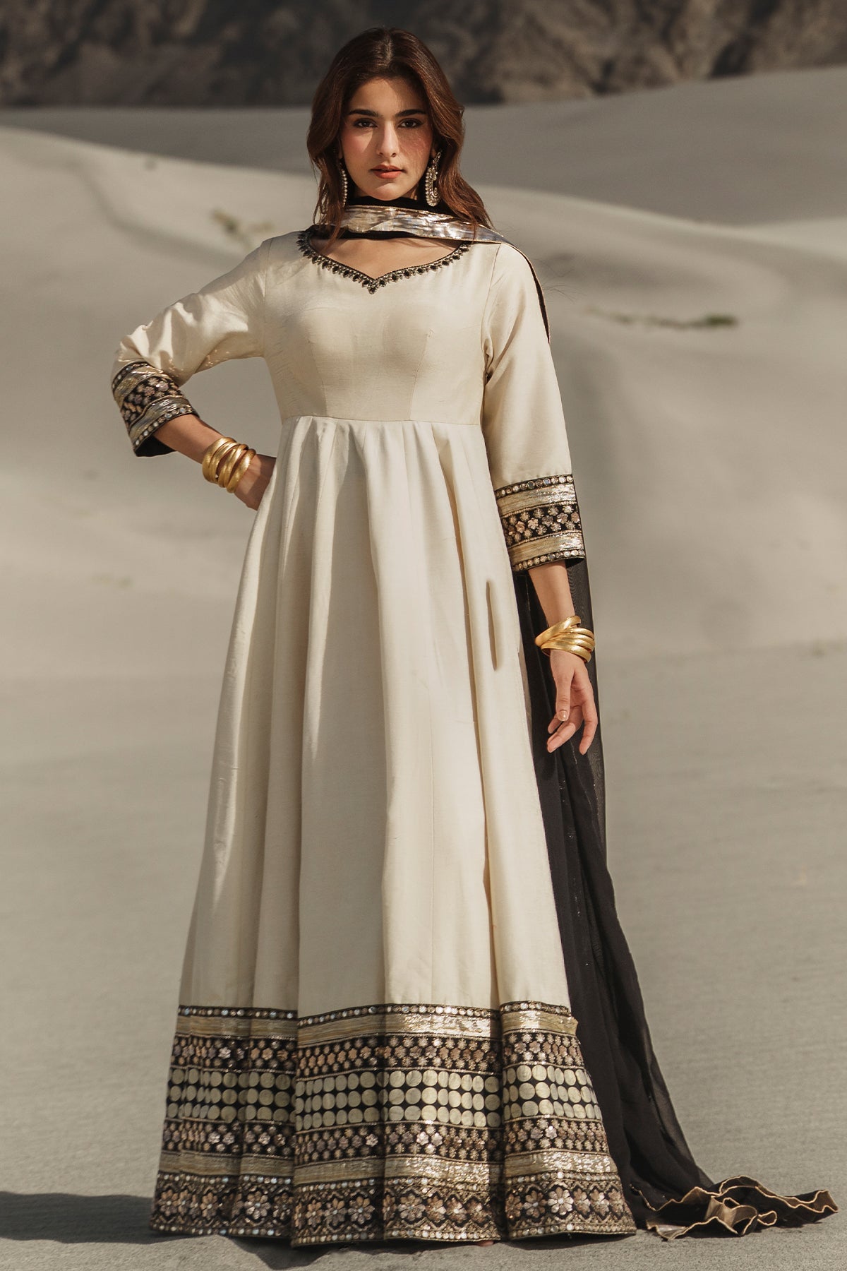 Charizma | Festive Pret | 3 Pcs Stitched Raw Silk Pishwas CMA-6-468 - by Libasekhas UK - Registered Vendor of : Charizma - 100% Original Designer Dress