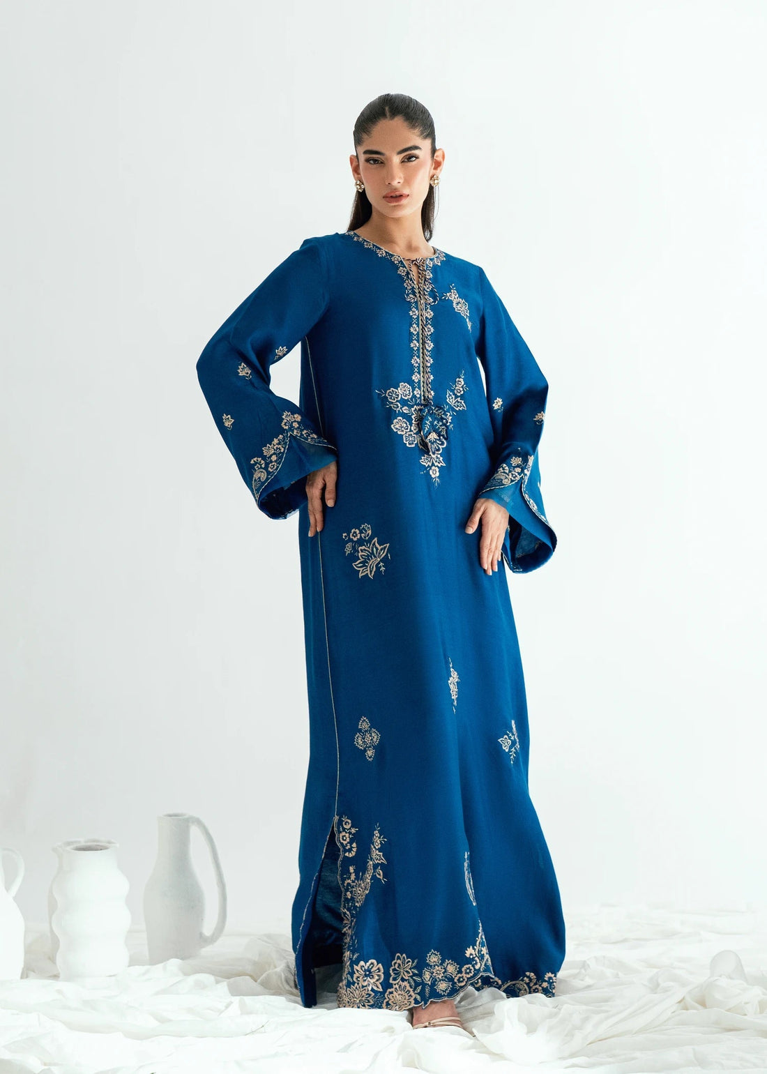 Umsha | Jardin De Luxe | Imperial Blue - by Libasekhas UK - Registered Vendor of : Umsha - 100% Original Designer Dress