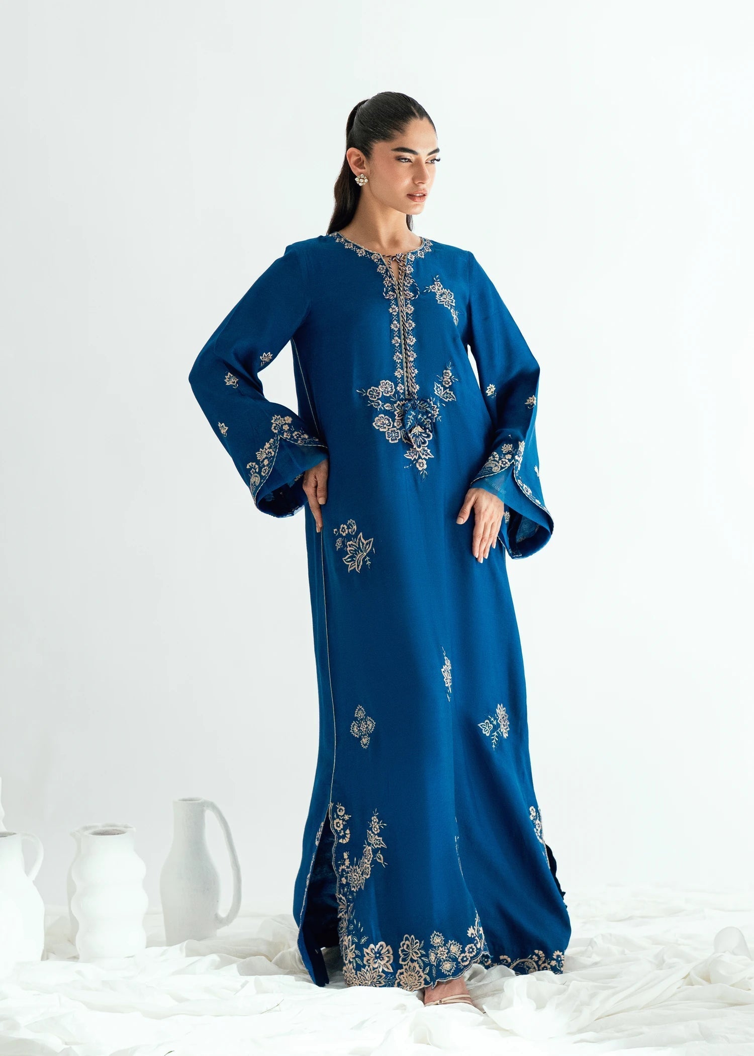 Umsha | Jardin De Luxe | Imperial Blue - by Libasekhas UK - Registered Vendor of : Umsha - 100% Original Designer Dress