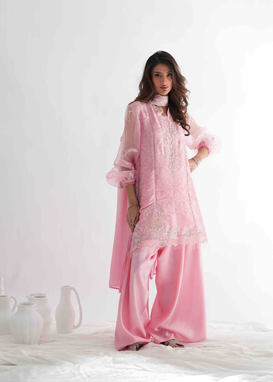 Umsha | Jardin De Luxe | Rose Sorbet - by Libasekhas UK - Registered Vendor of : Umsha - 100% Original Designer Dress