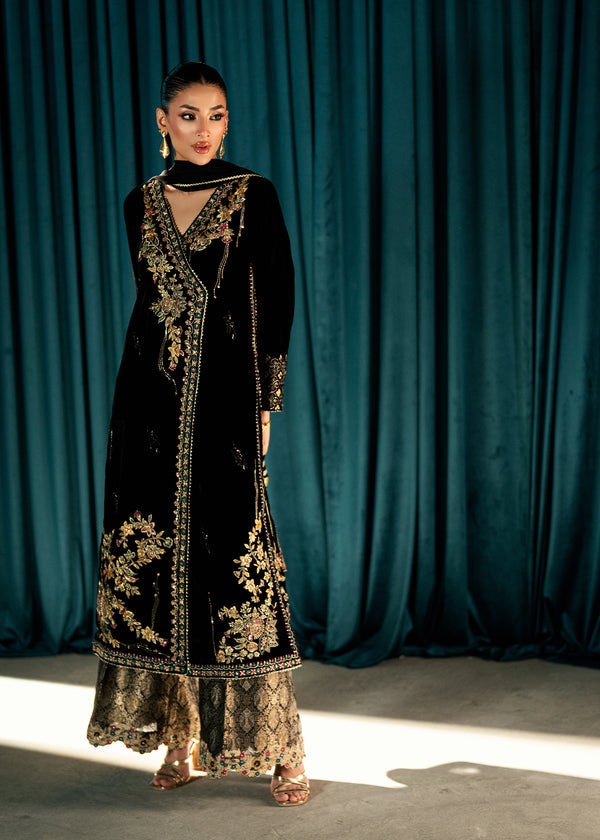 Umsha | Velvet Code | Midnight Aura - by Libasekhas UK - Registered Vendor of : Umsha - 100% Original Designer Dress