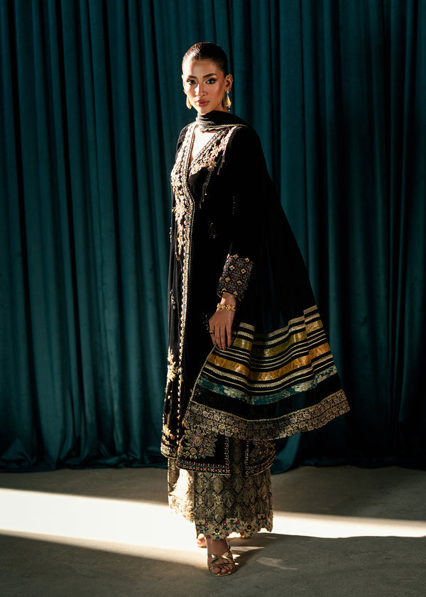 Umsha | Velvet Code | Midnight Aura - by Libasekhas UK - Registered Vendor of : Umsha - 100% Original Designer Dress