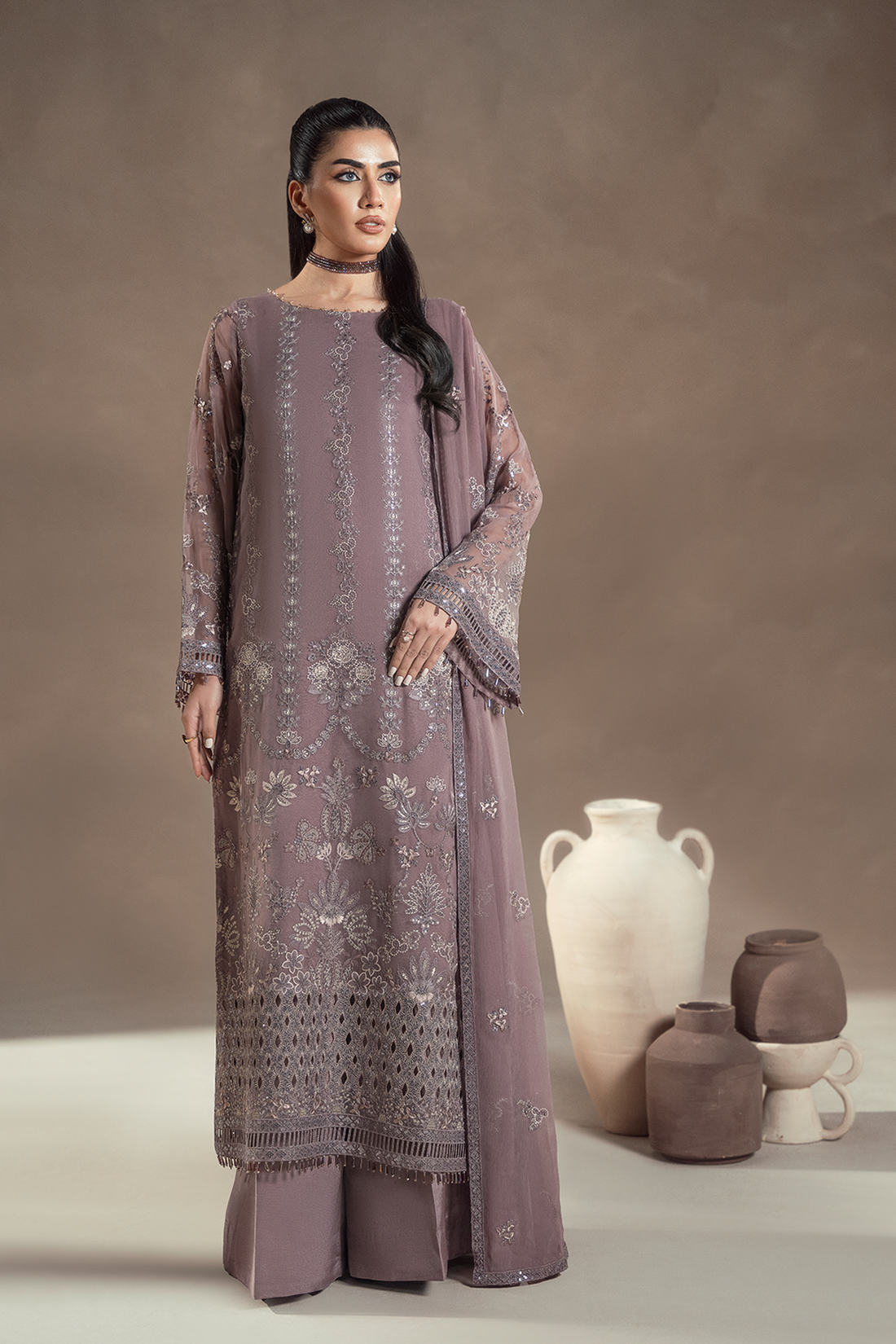 Lavish Premium | Afsanah Formals | MAUVE MYSTIQUE - by Libasekhas UK - Registered Vendor of : Lavish premium - 100% Original Designer Dress