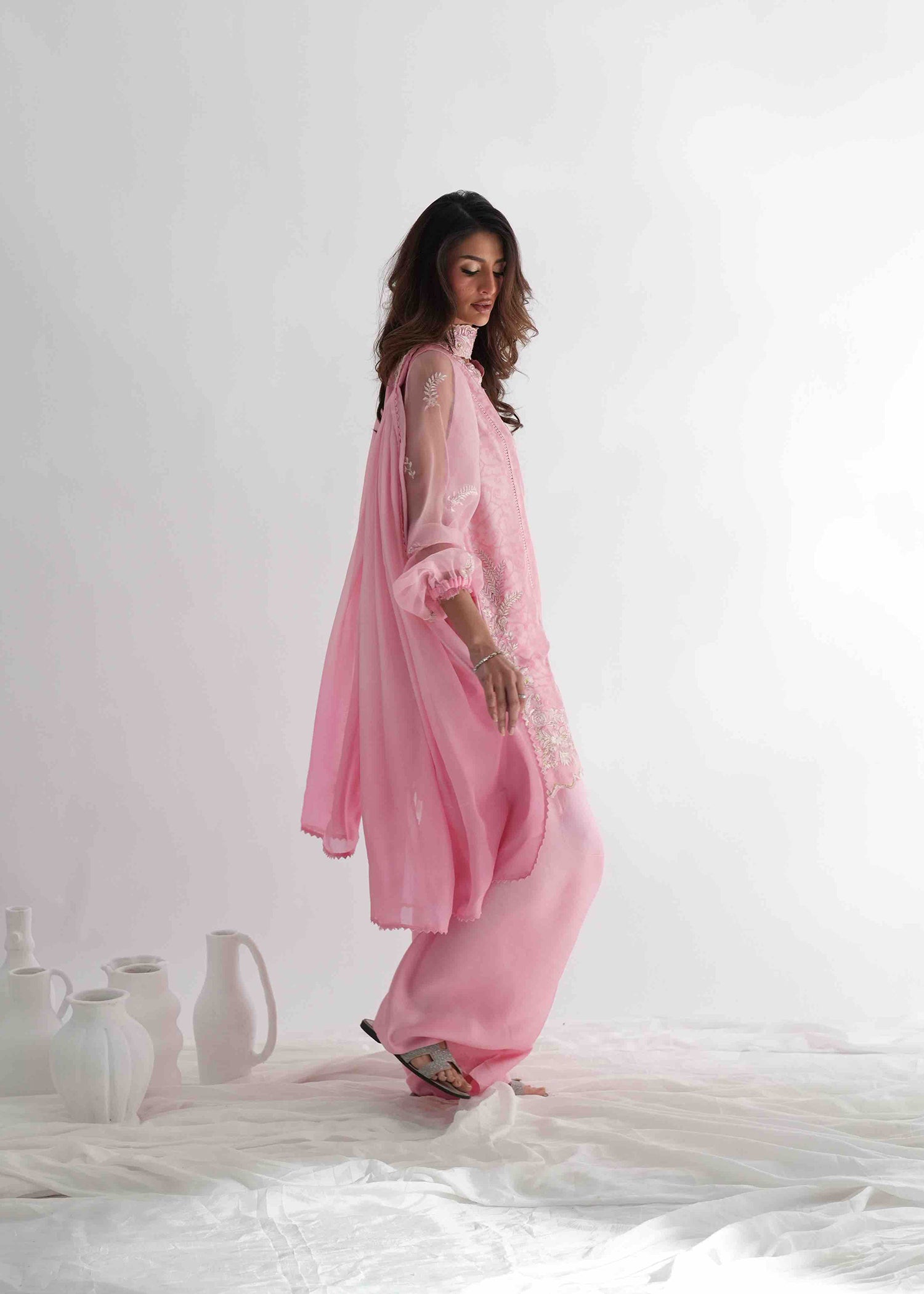 Umsha | Jardin De Luxe | Rose Sorbet - by Libasekhas UK - Registered Vendor of : Umsha - 100% Original Designer Dress